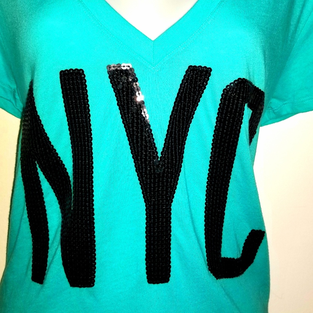 Victoria's Secret Pink NYC Sequin Tee Shirt